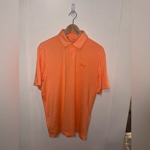 Under Armour Men's Orange Polo Shirt